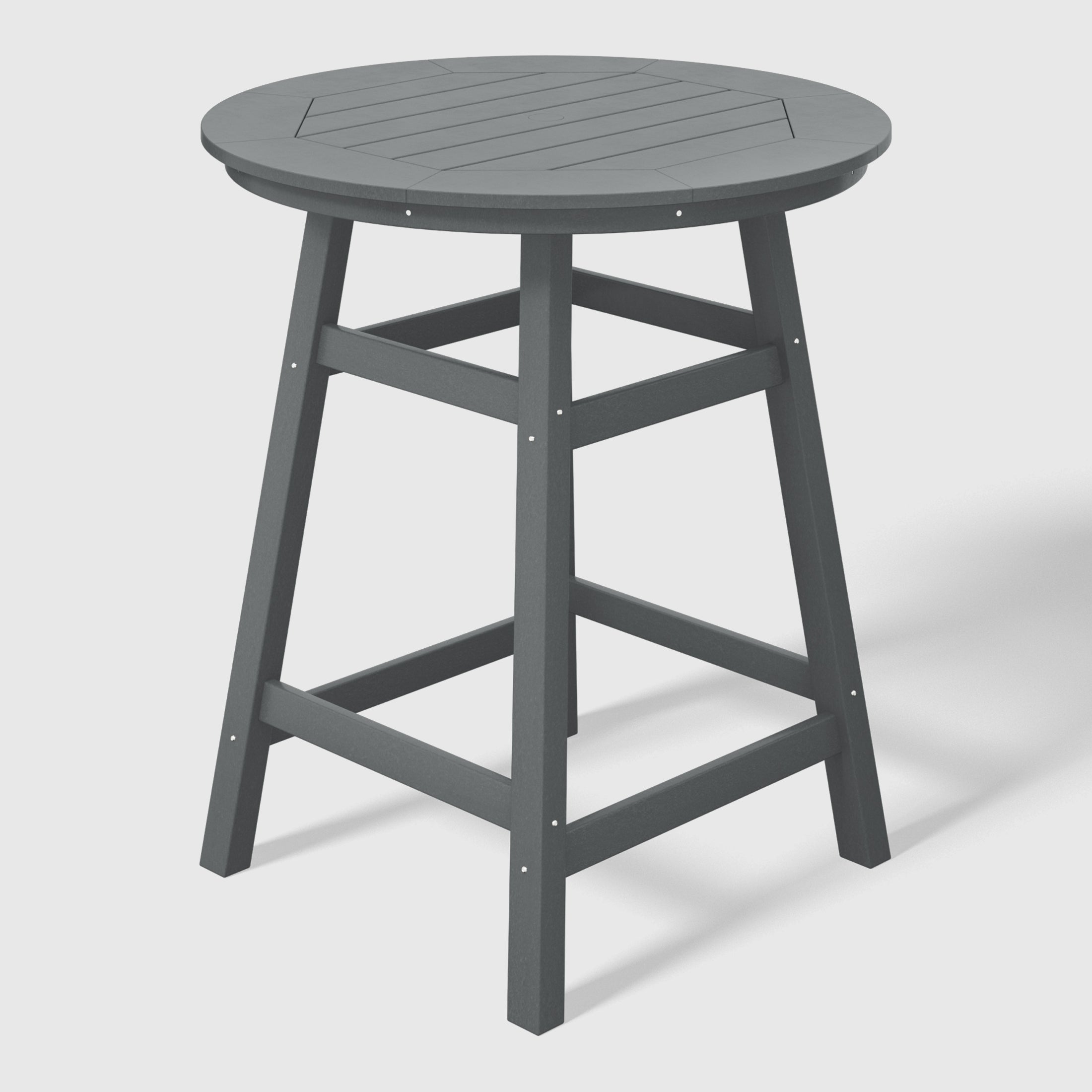 Malibu Outdoor 35" HDPE Round Patio Counter Height Bar Table
