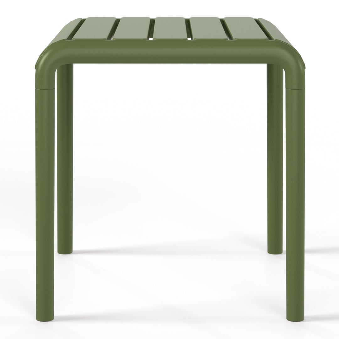 Playa Plastic Modern Outdoor Patio Accent Side Tables (Set of 2)