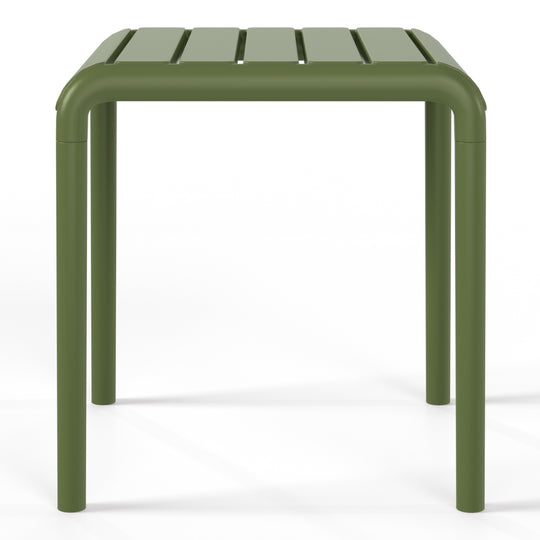 Playa Plastic Modern Outdoor Patio Accent Side Tables (Set of 2)
