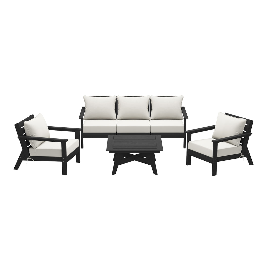 Avalon Outdoor 6-Piece Modular Sectional Patio Furniture Sofa Set