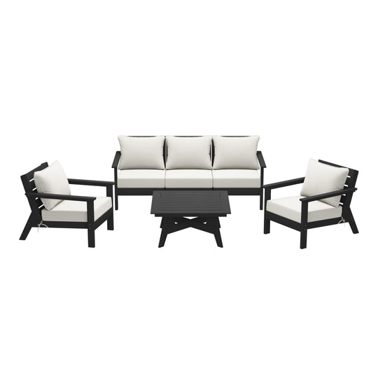 Avalon Outdoor 6-Piece Modular Sectional Patio Furniture Sofa Set