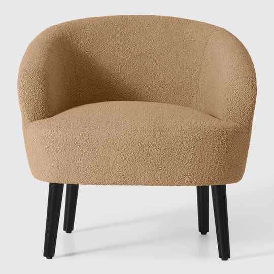 Alexandria 29" Wide Mid Century Modern Club Barrel Accent Armchair, Set of Two