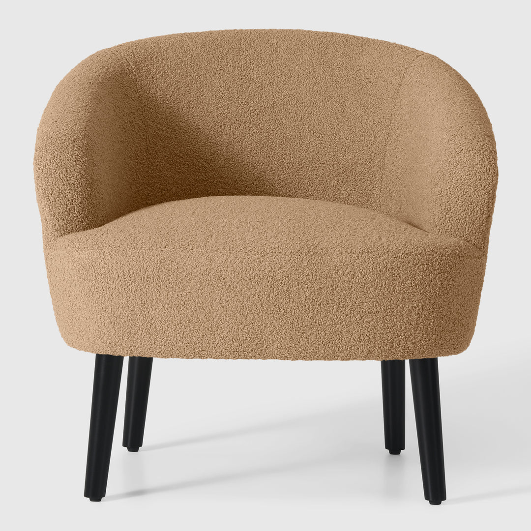 Alexandria 29" Wide Mid Century Modern Club Barrel Accent Armchair