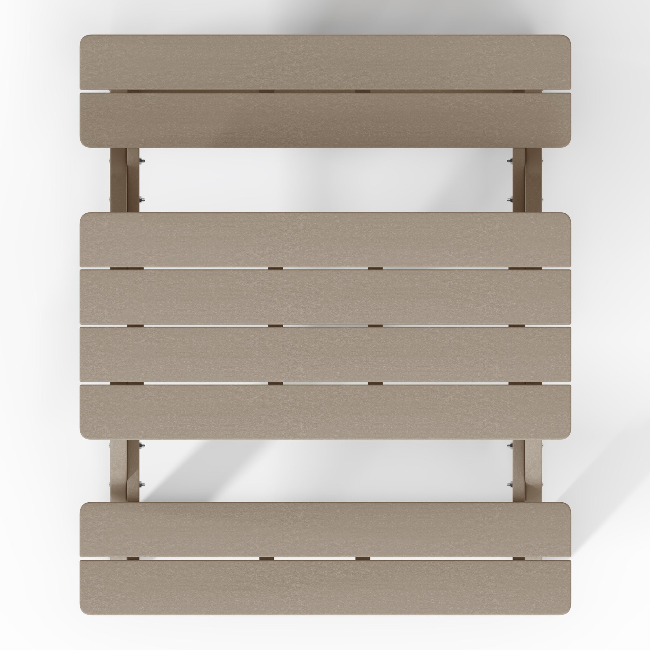 Malibu Outdoor Patio Kids HDPE Plastic Picnic Bench Table