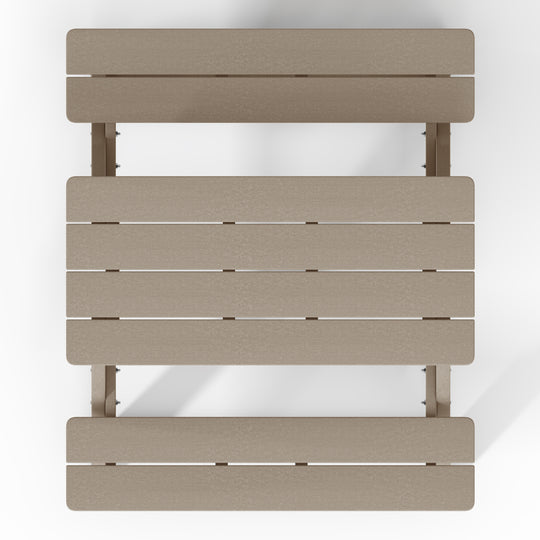 Malibu Outdoor Patio Kids HDPE Plastic Picnic Bench Table