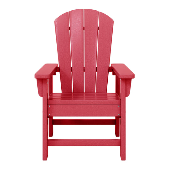 Malibu Kids Outdoor HDPE Adirondack Plastic Patio Chair