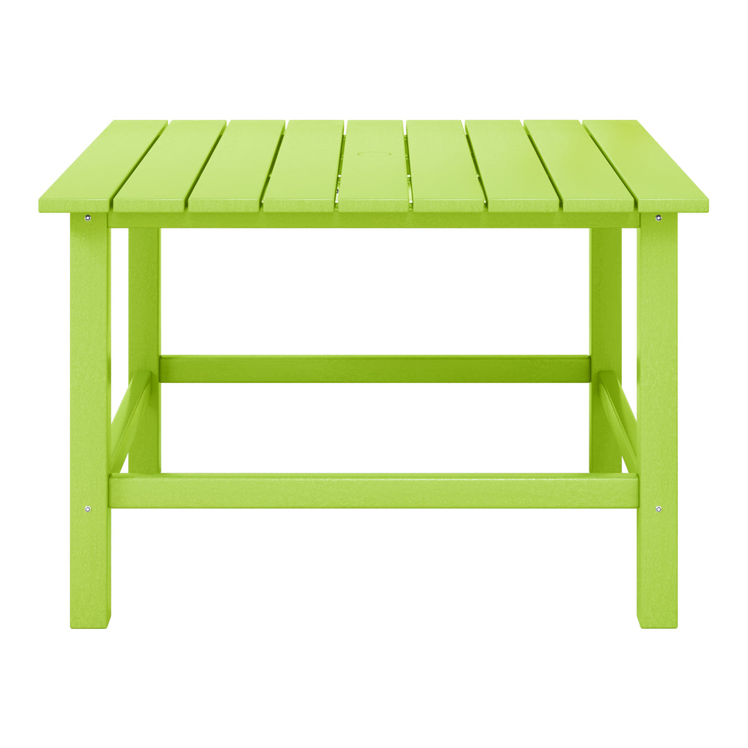 Malibu Kids Outdoor Patio Furniture HDPE Square Dining Table