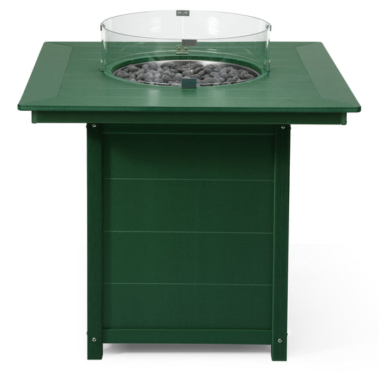 Helios 42" Modern Outdoor Patio Gas Propane Square Fire Pit Table