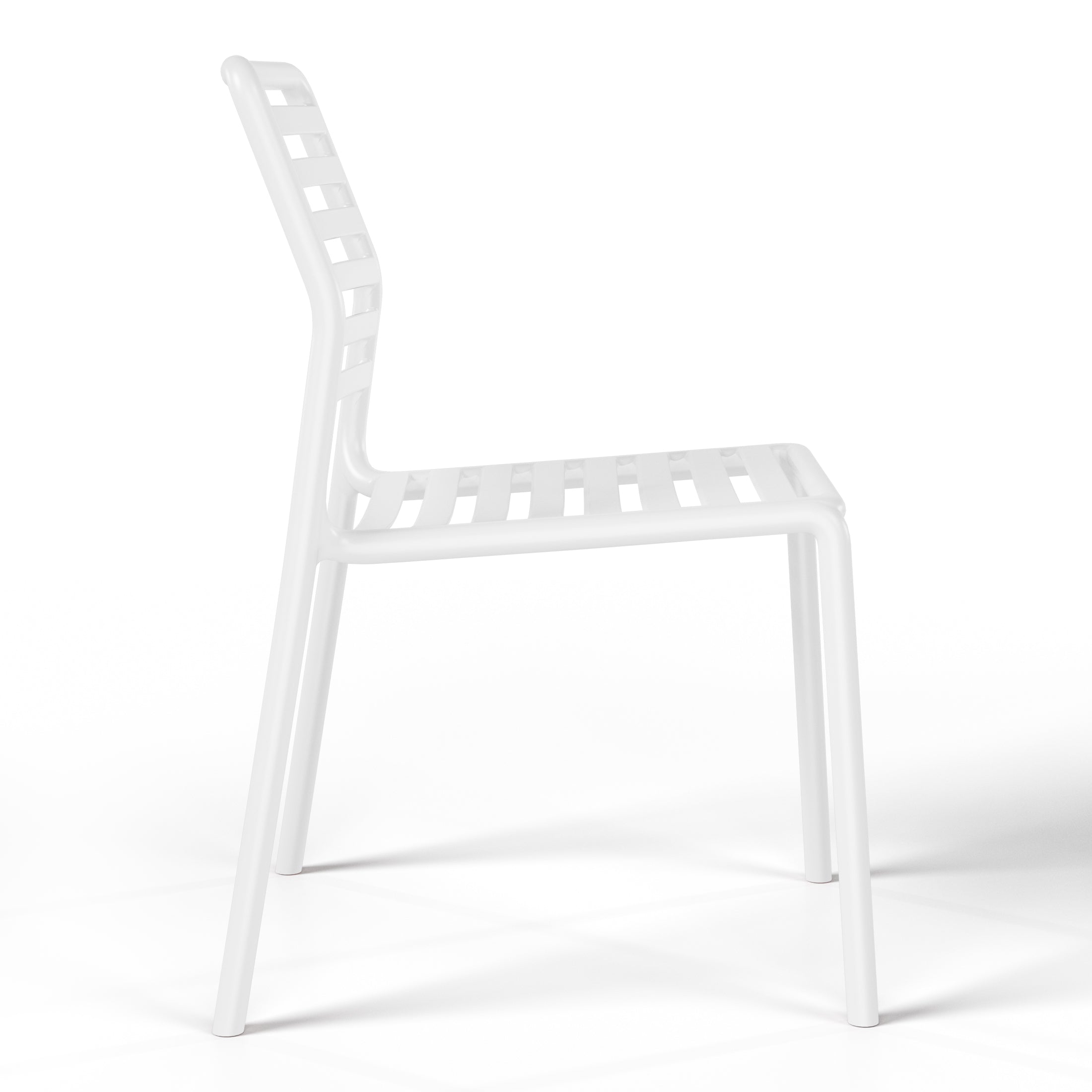 Playa Outdoor Stackable Polypropylene Plastic Resin Dining Side Chairs (Set of 2)