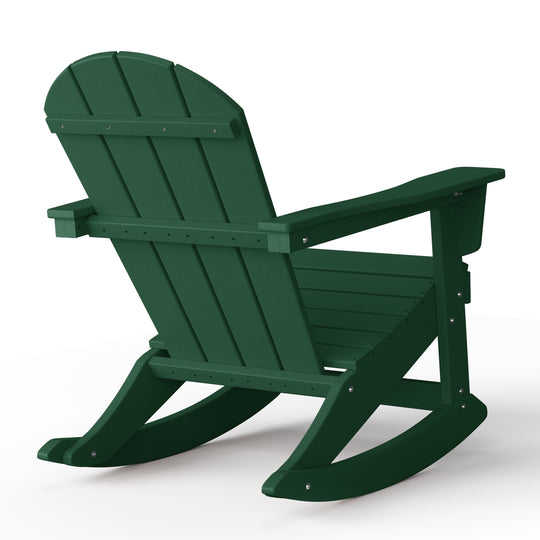 Malibu 2 piece set Outdoor / Patio Poly Adirondack rocking chairs ( 2 seater )