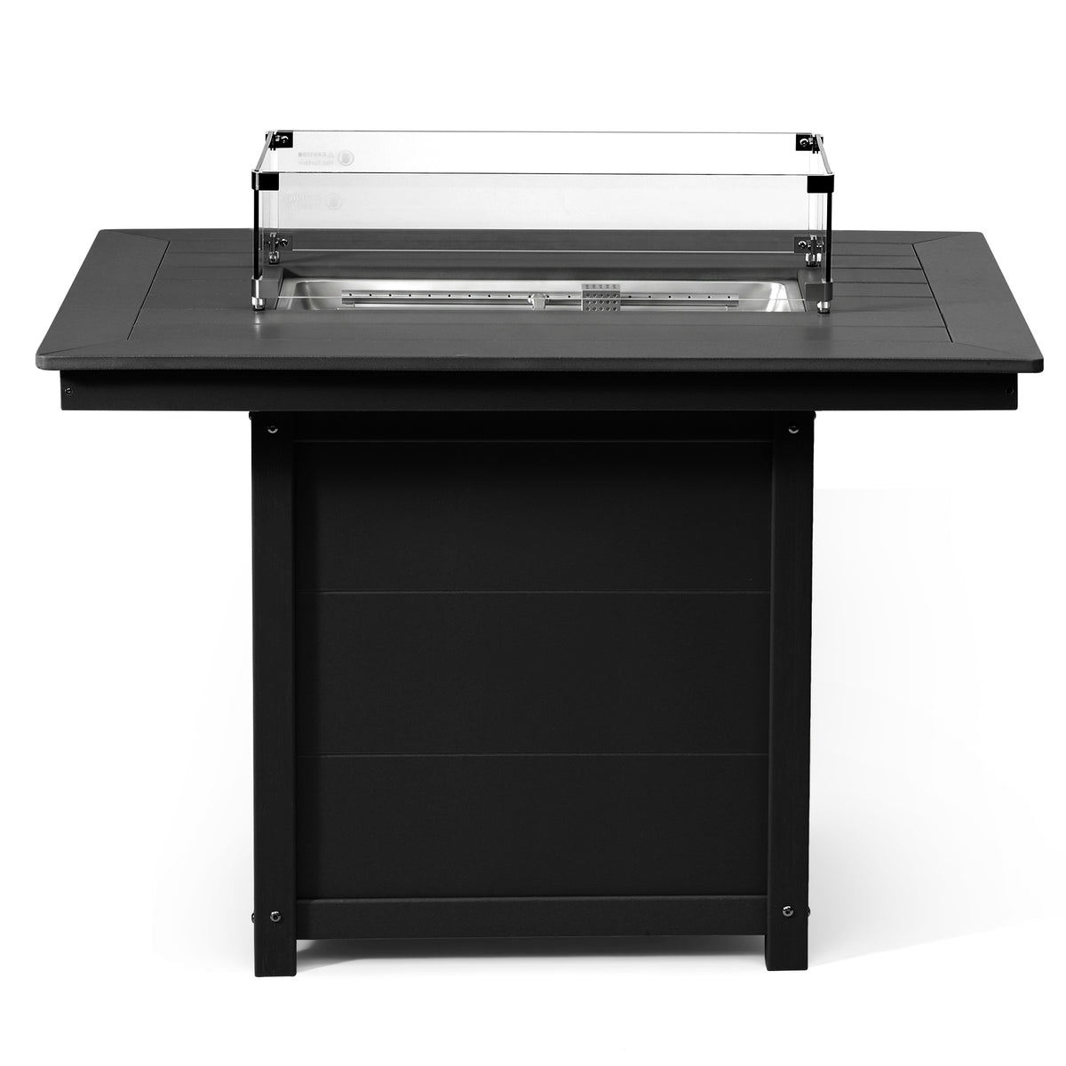 Helios 46" Modern Outdoor Patio Gas Propane Rectangular Fire Pit Table