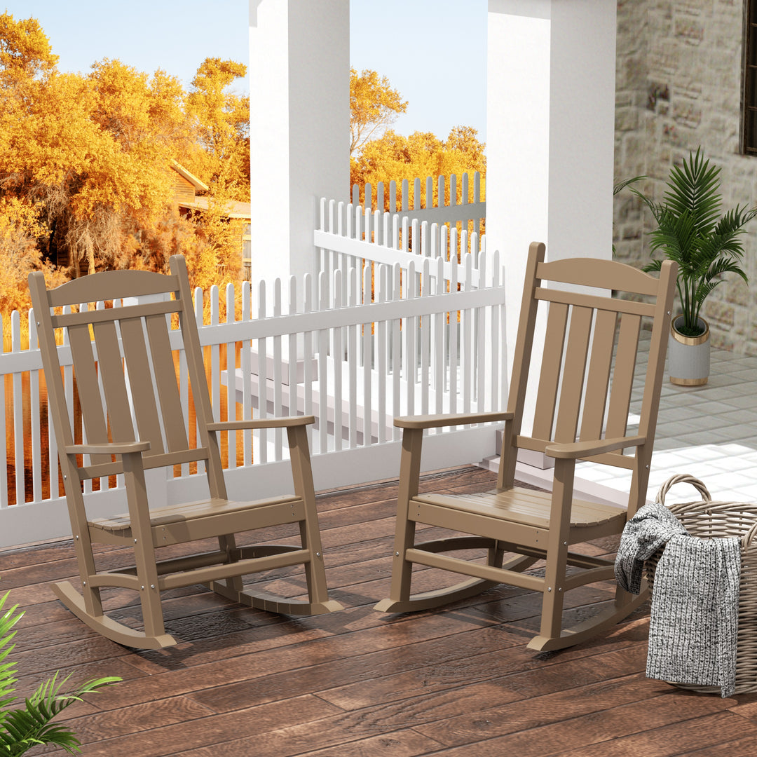 Malibu 2-Piece set Outdoor / Patio rocking chairs ( 2 seater )