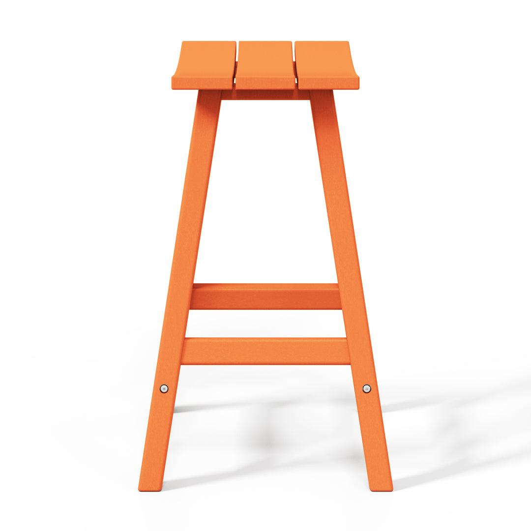 Malibu 24" HDPE Outdoor Patio Counter Height Bar Stool