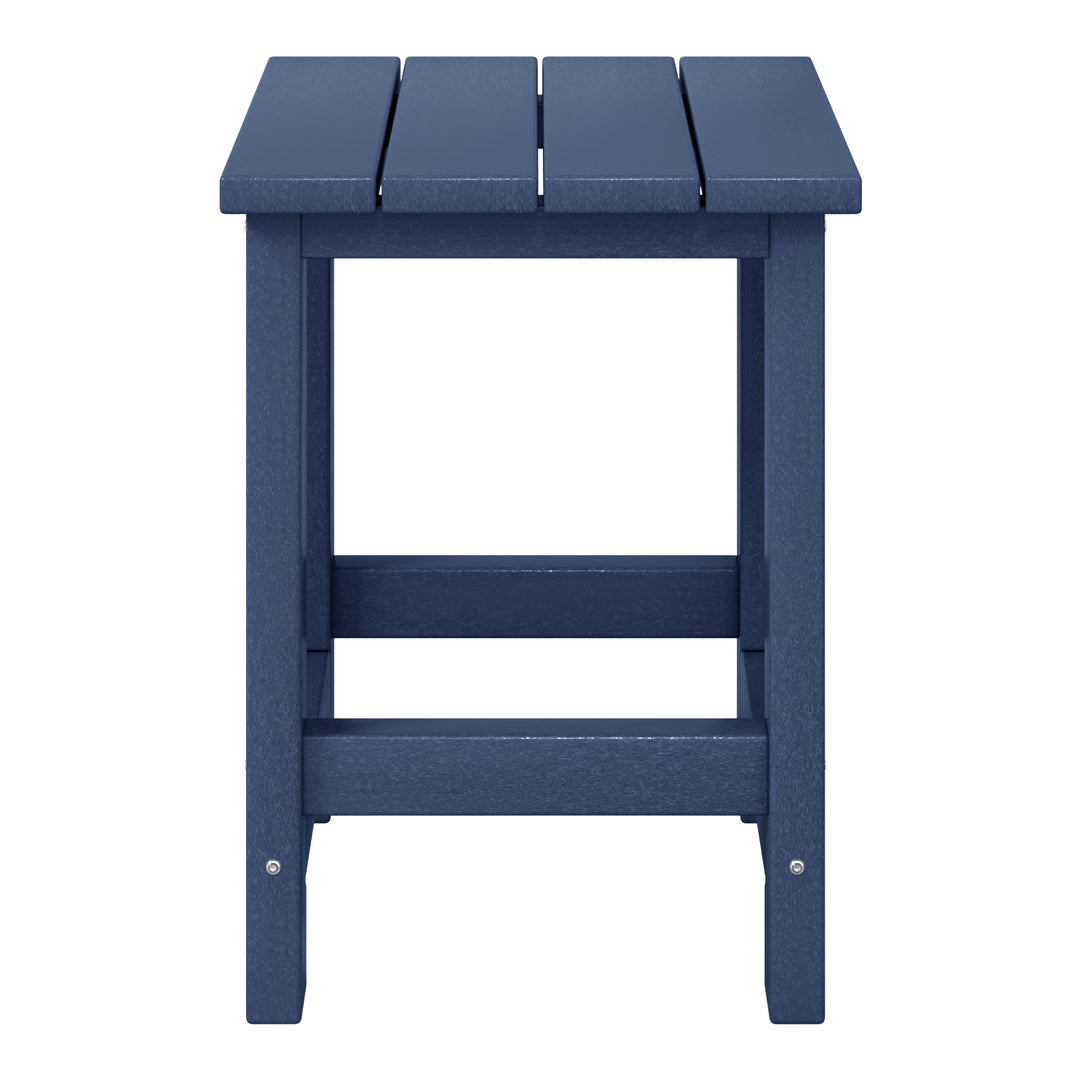 Malibu Kids Outdoor Patio Furniture HDPE Adirondack Square Side Table