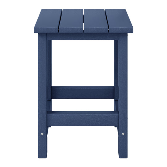 Malibu Kids Outdoor Patio Furniture HDPE Adirondack Square Side Table