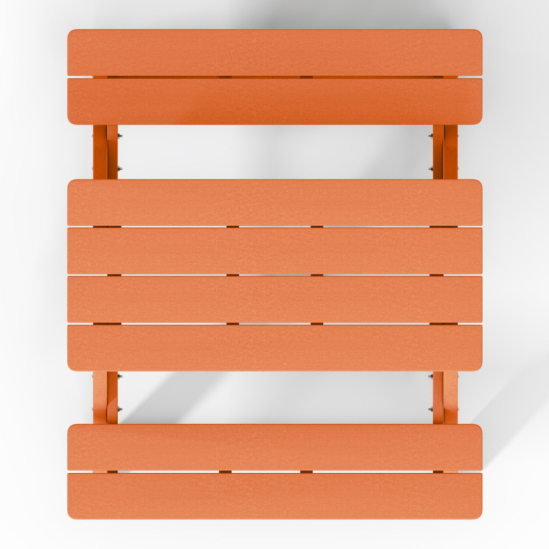 Malibu Outdoor Patio Kids HDPE Plastic Picnic Bench Table
