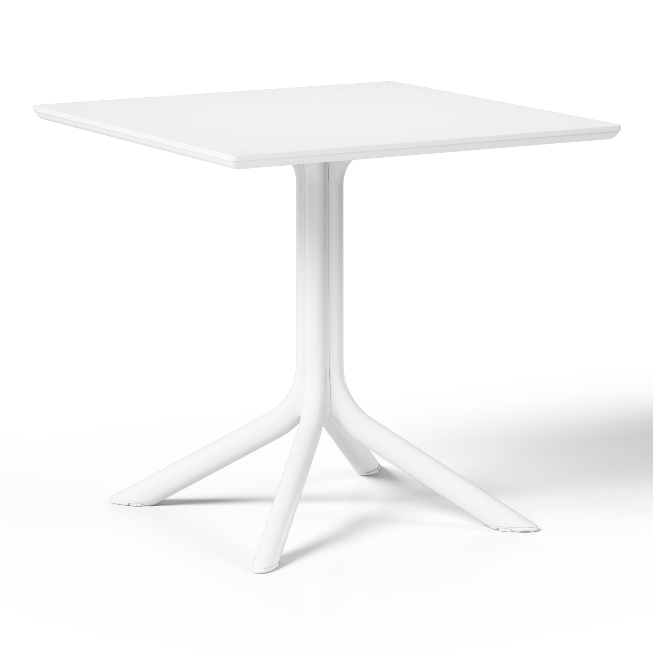 Playa 31.5" Square Outdoor Plastic Resin Patio Dining Table for 4