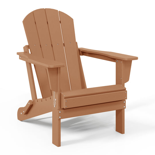 Malibu HDPE Outdoor Patio Folding Poly Adirondack Chair