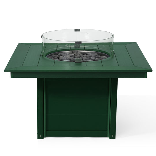 Helios 42" Modern Outdoor Patio Propane Square Fire Pit Table