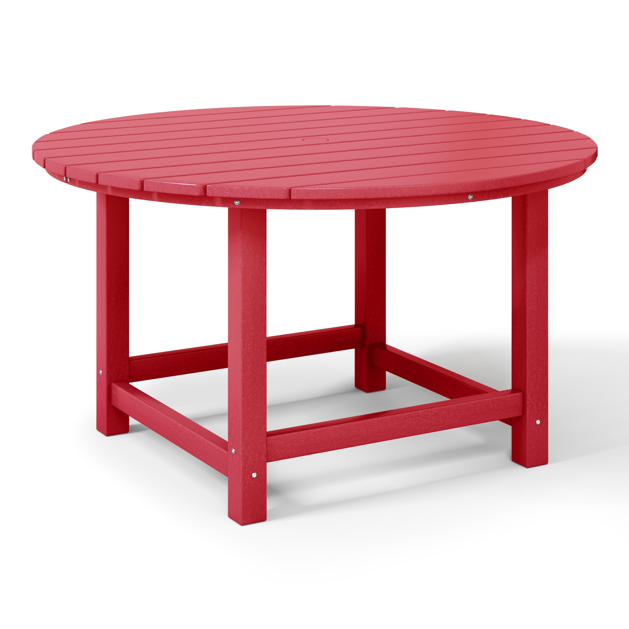 Malibu Kids Outdoor Patio Furniture HDPE 38" Wide Round Dining Table