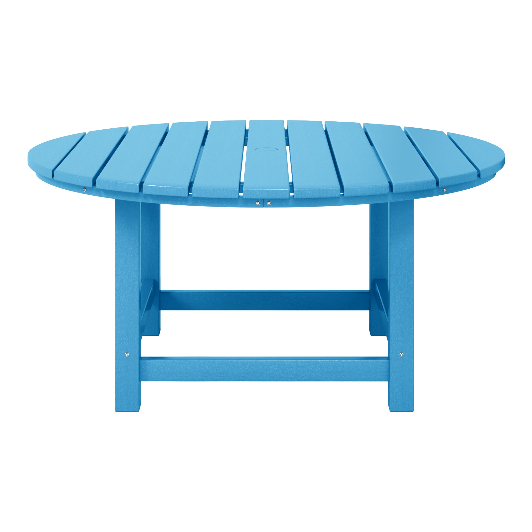 Malibu Low Outdoor HDPE Round Patio Coffee Table
