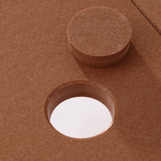 Cape May 9-Piece HDPE Outdoor Furniture Patio Dining Table With Umbrella Hole and Chairs Set For 8