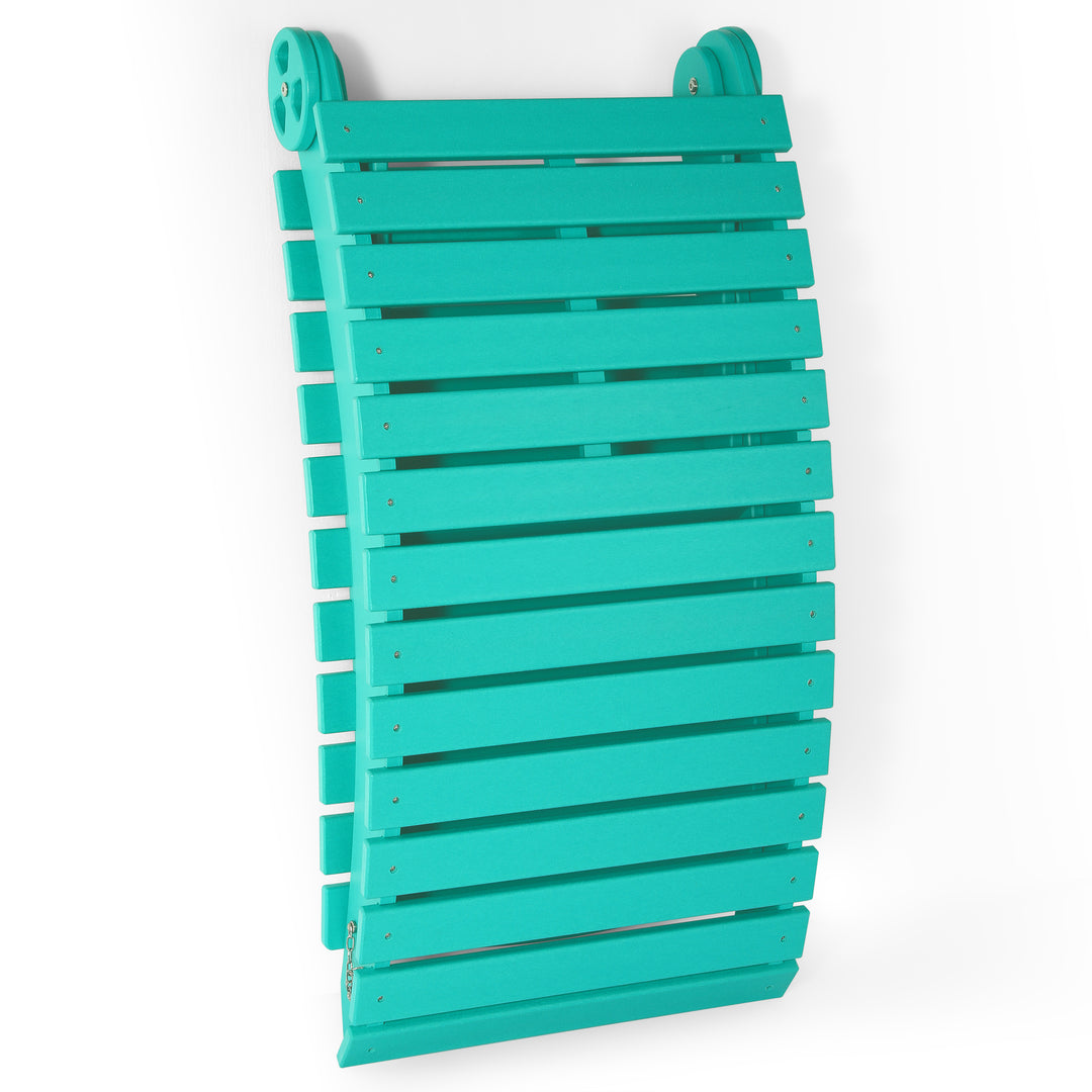 Outdoor HDPE In-Pool Patio Chaise Lounge Chair With Wheels