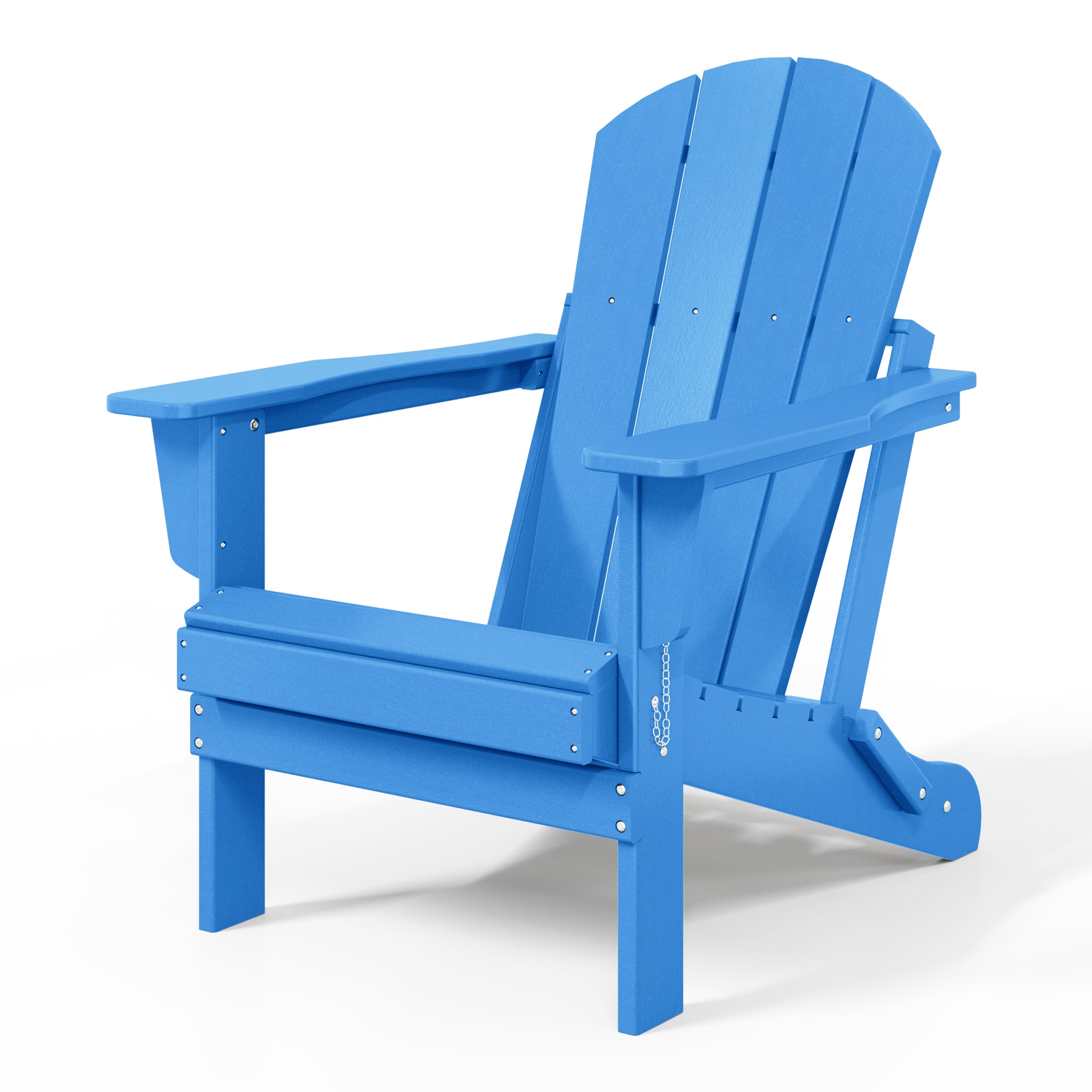 Malibu HDPE Outdoor Patio Folding Poly Adirondack Chair