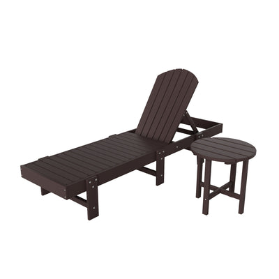 Dylan 2 Piece Poly Reclining Chaise Lounge