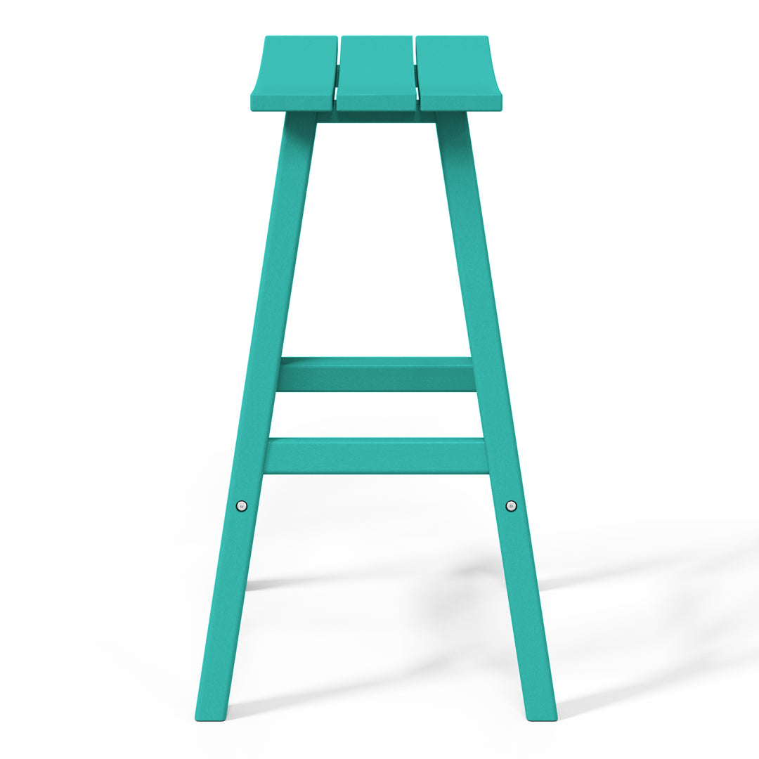 Malibu 2 piece set of 29" height Outdoor / Patio Saddle bar stools