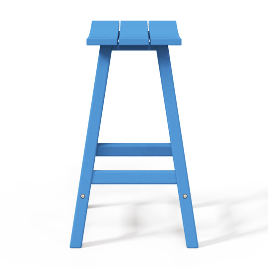 Malibu 24" HDPE Outdoor Patio Counter Height Bar Stool