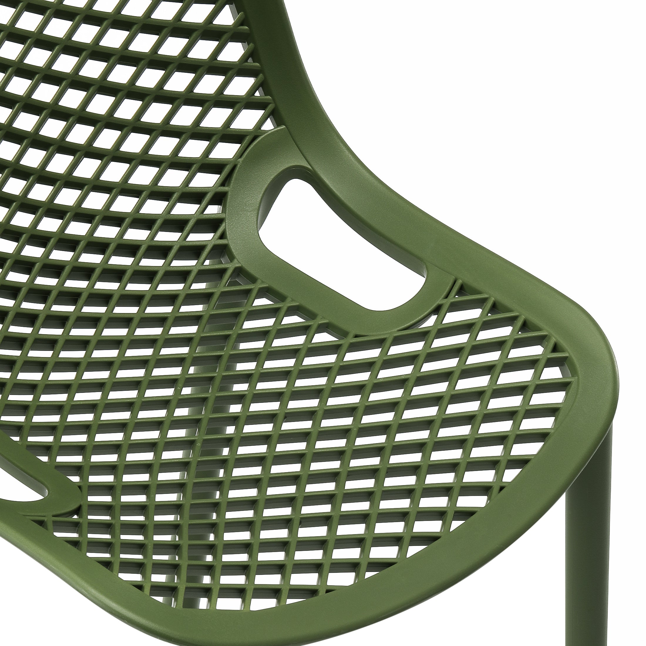 Playa 41.75" Outdoor Modern Polypropylene Plastic Patio Bar Height Stools (Set of 2)