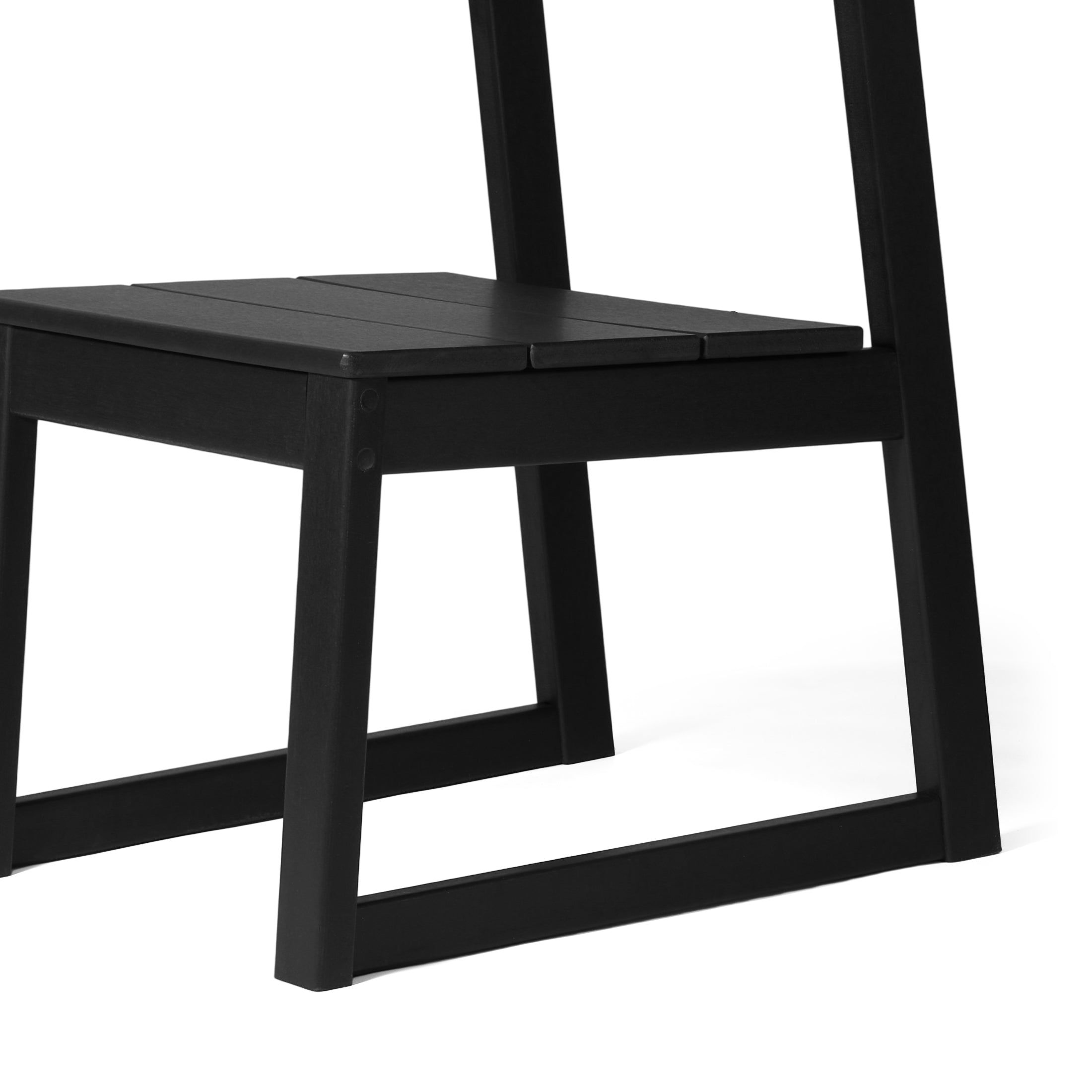 Paloma Modern HDPE Outdoor Armless Patio Dining Chairs (Set of 2)