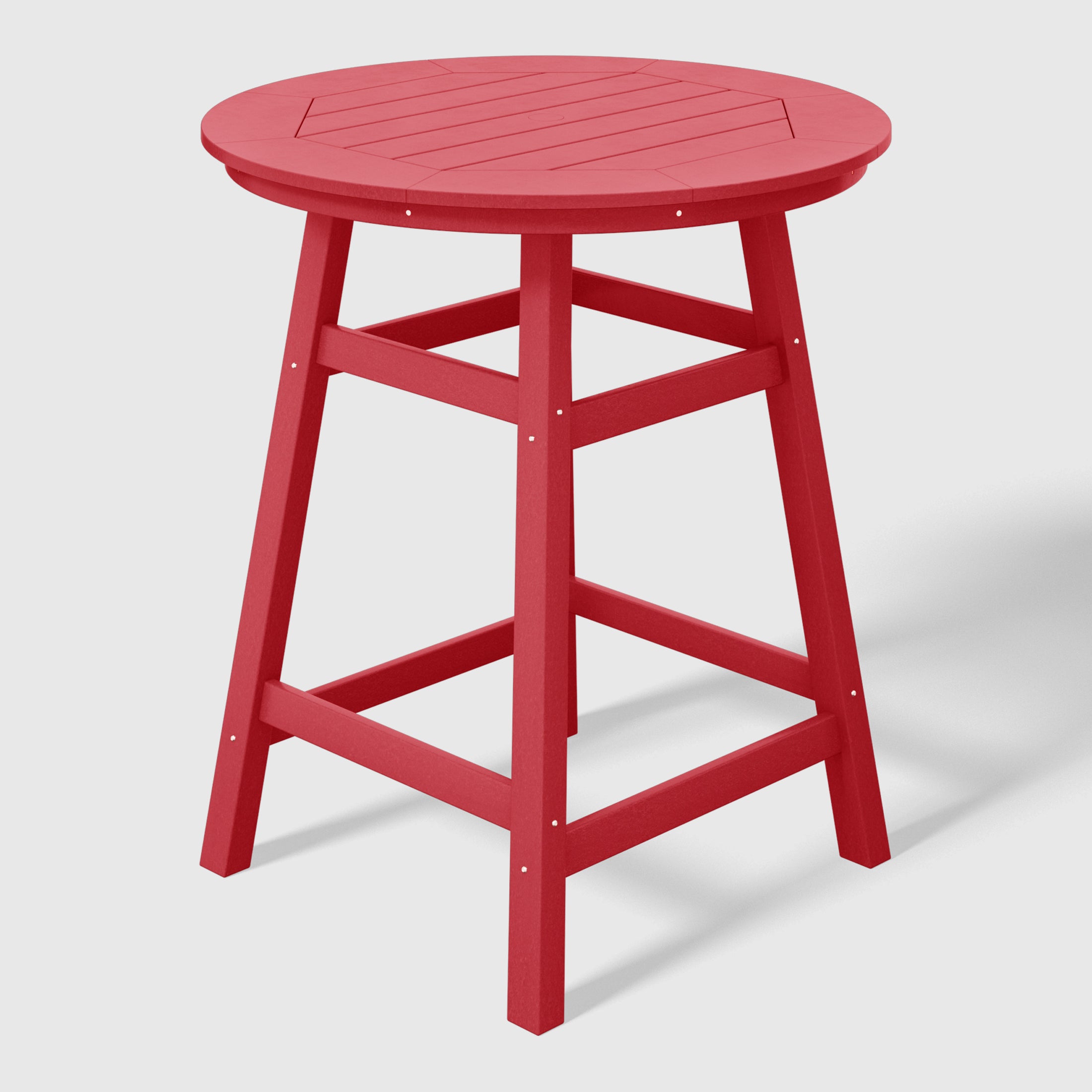 Malibu Outdoor 35" HDPE Round Patio Counter Height Bar Table