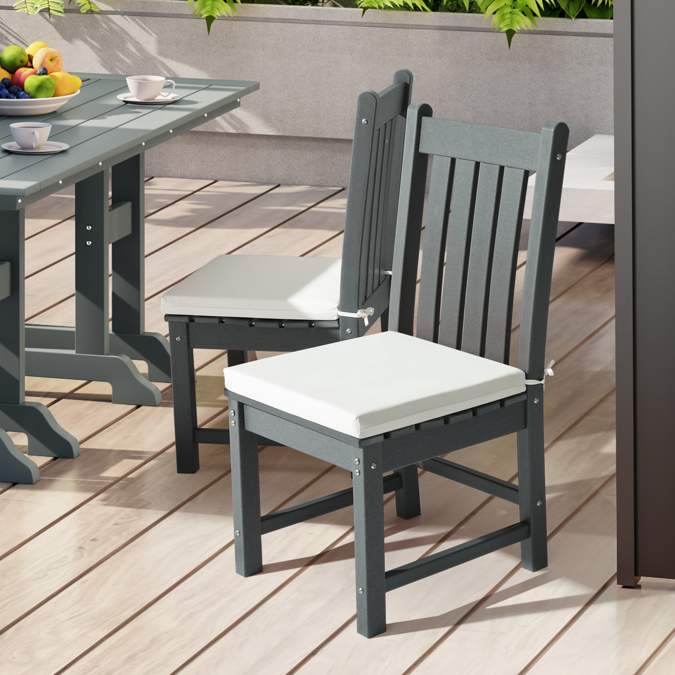 Solace Outdoor Patio Kitchen Dining Chair Seat Cushions Set of 4