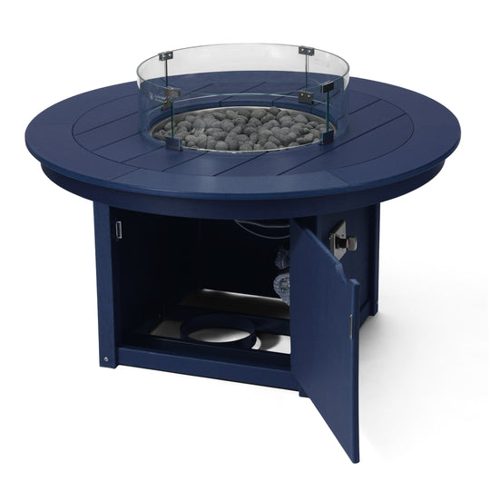 Helios 47" Modern Outdoor 55,000 BTU Patio Propane Round Fire Pit Table