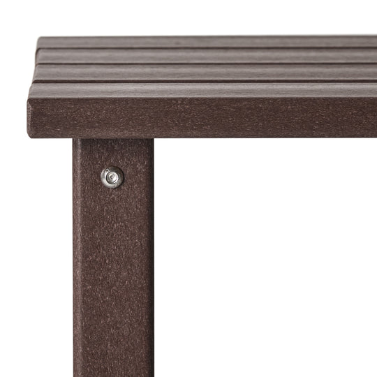 Malibu 14" square outdoor Side table for Adirondack chair