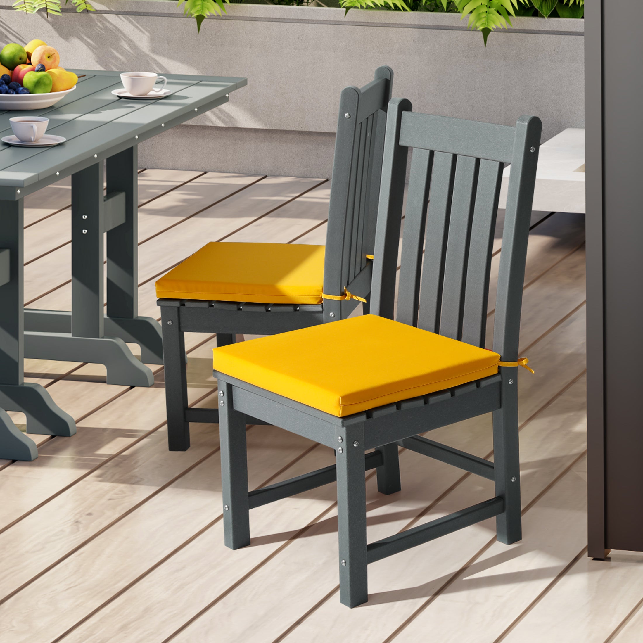 Solace Outdoor Patio Kitchen Dining Chair Seat Cushions Set of 4