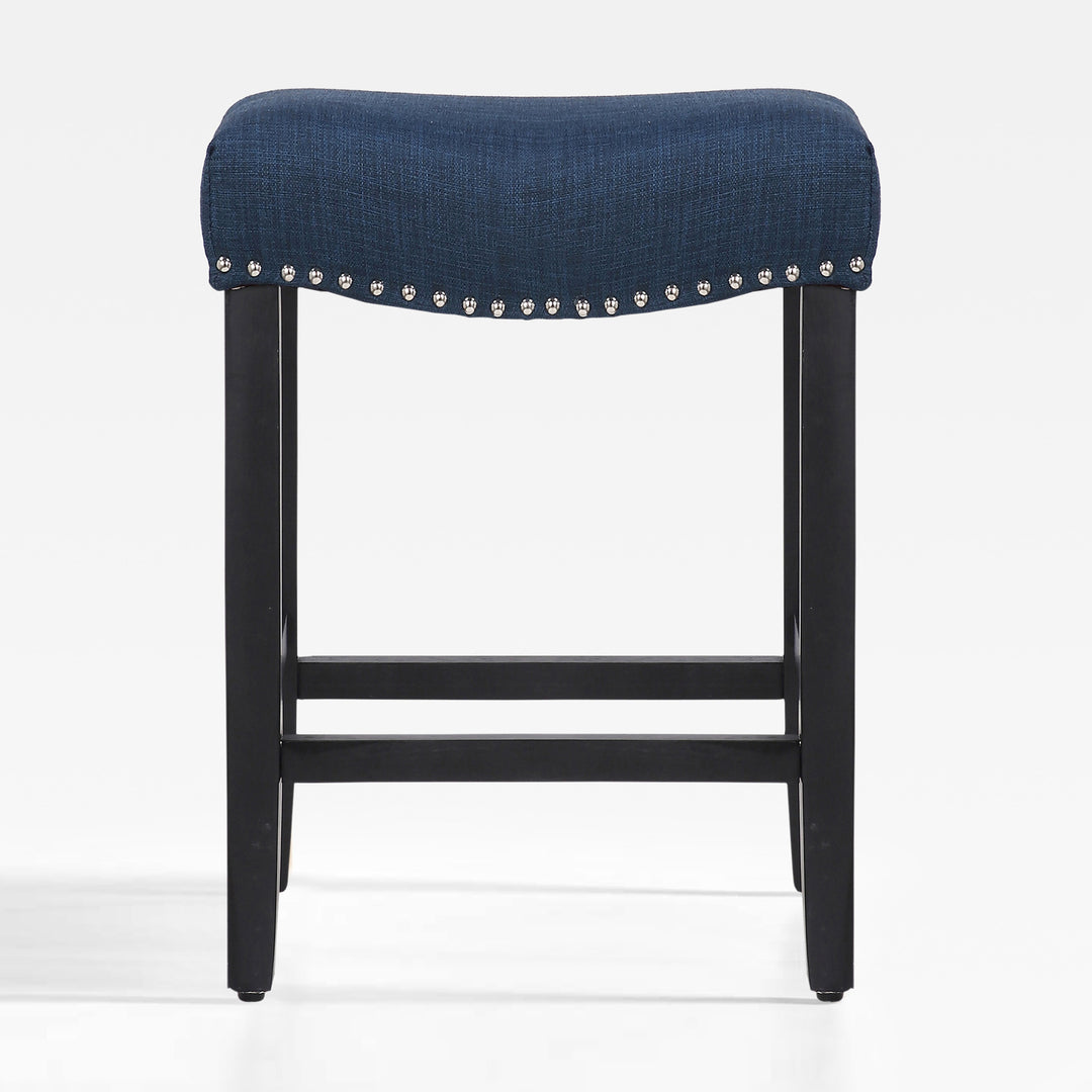 Lenox 24" upholstered nail head bar counter stool