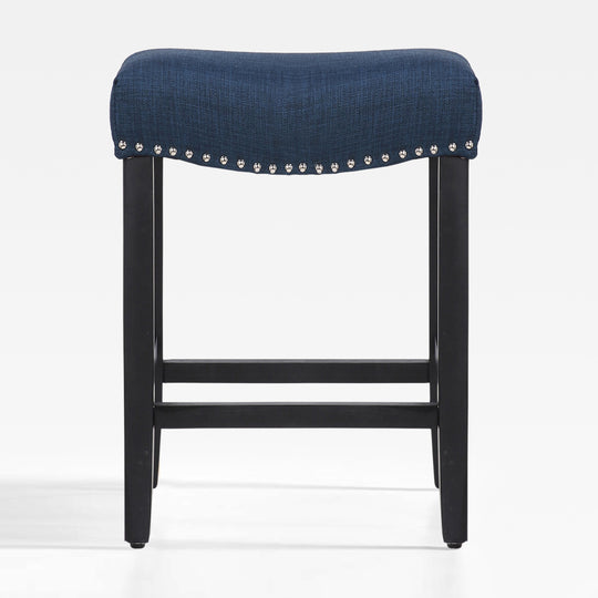 Lenox 24" upholstered nail head bar counter stool
