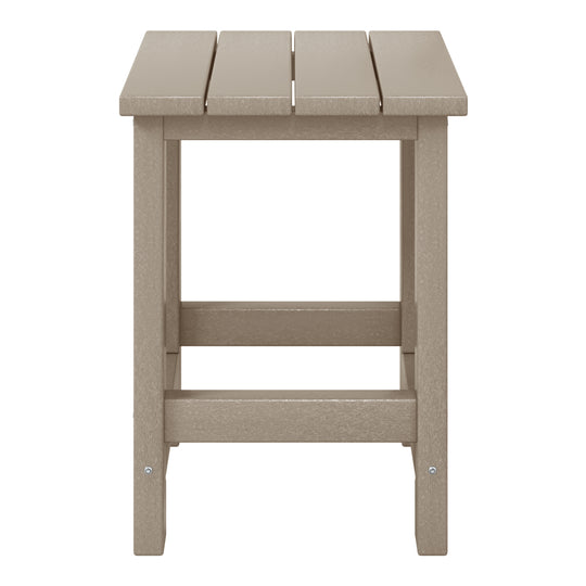 Malibu Kids Outdoor Patio Furniture HDPE Adirondack Square Side Table