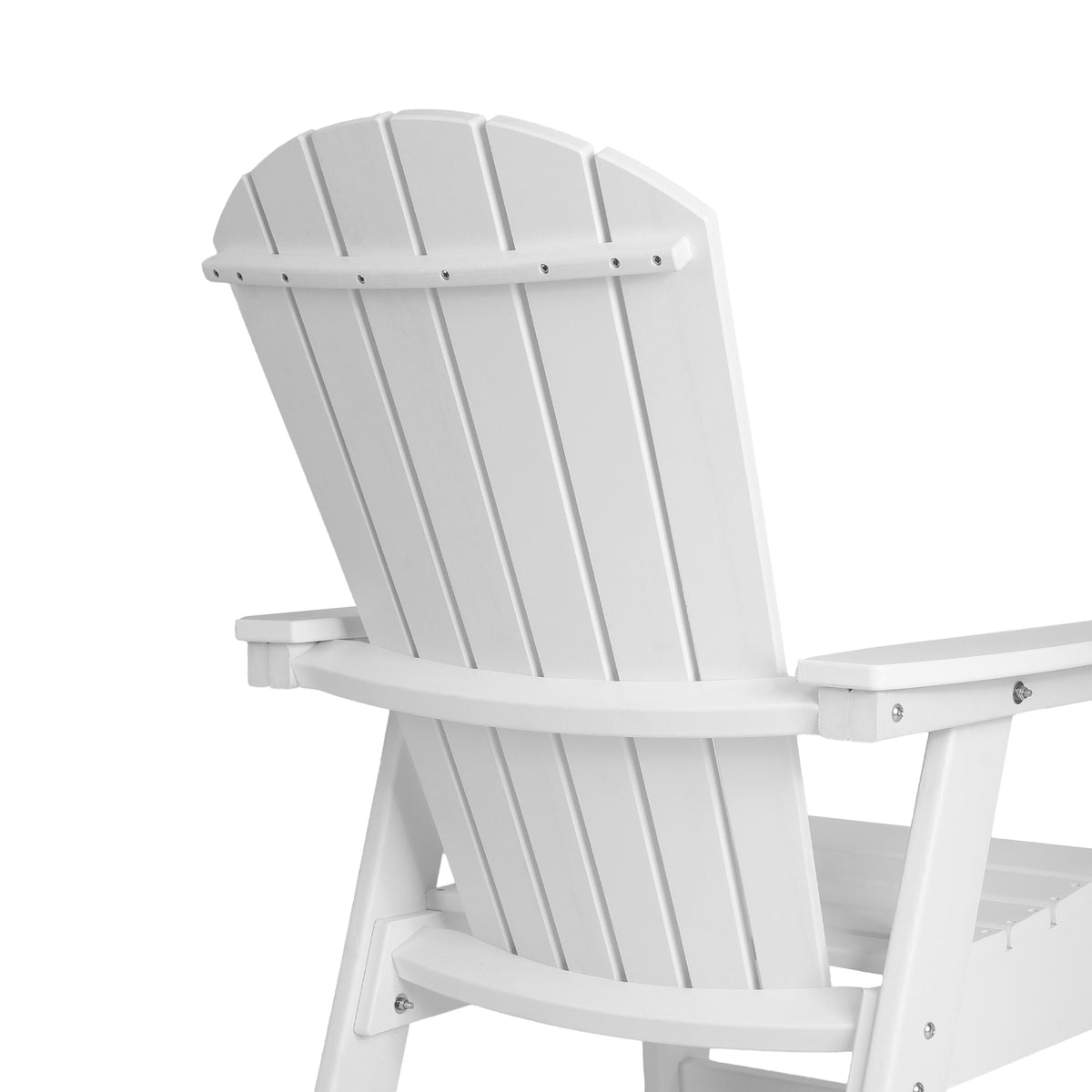 Dylan Outdoor Patio Shell-back Adirondack Dining Chair Weather Resistant