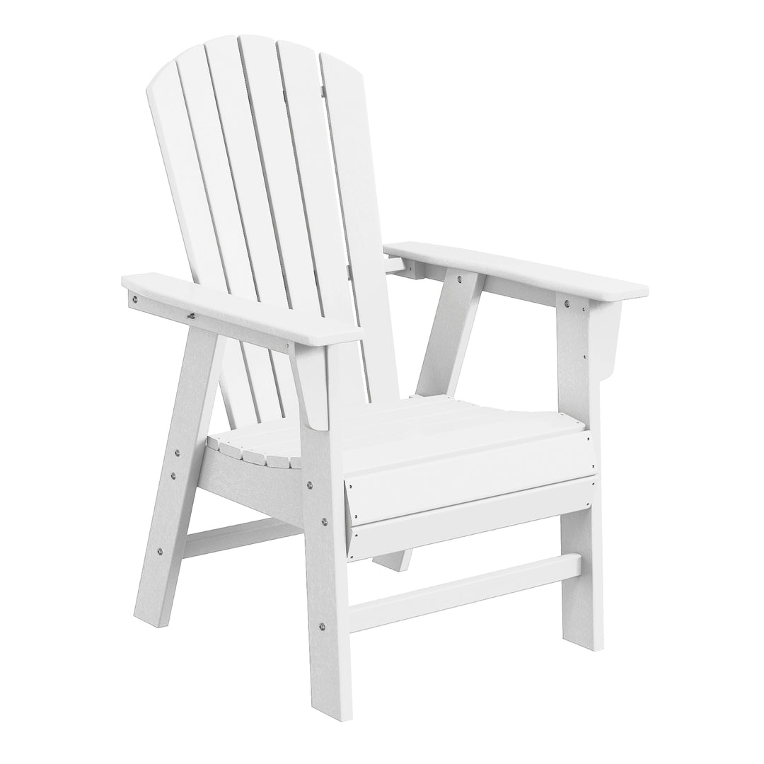Dylan Outdoor Modern HDPE Adirondack Patio Dining Chairs (Set of 2)