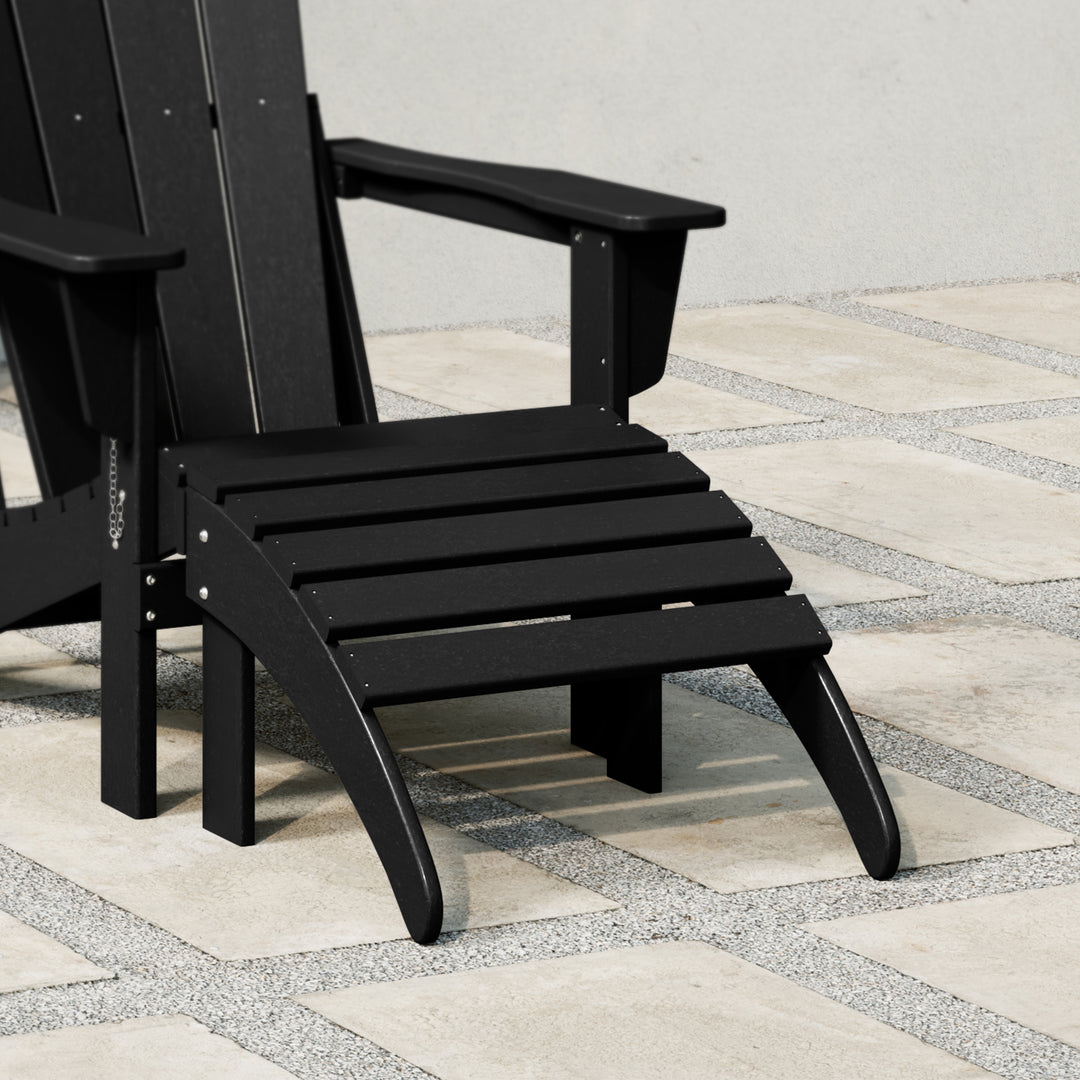 Malibu Outdoor folding ottoman for Adirondack chair