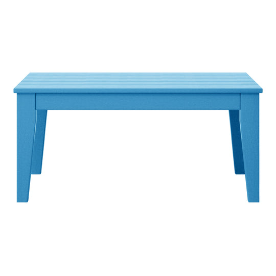 Malibu Low Outdoor HDPE Patio Rectangle Coffee Table