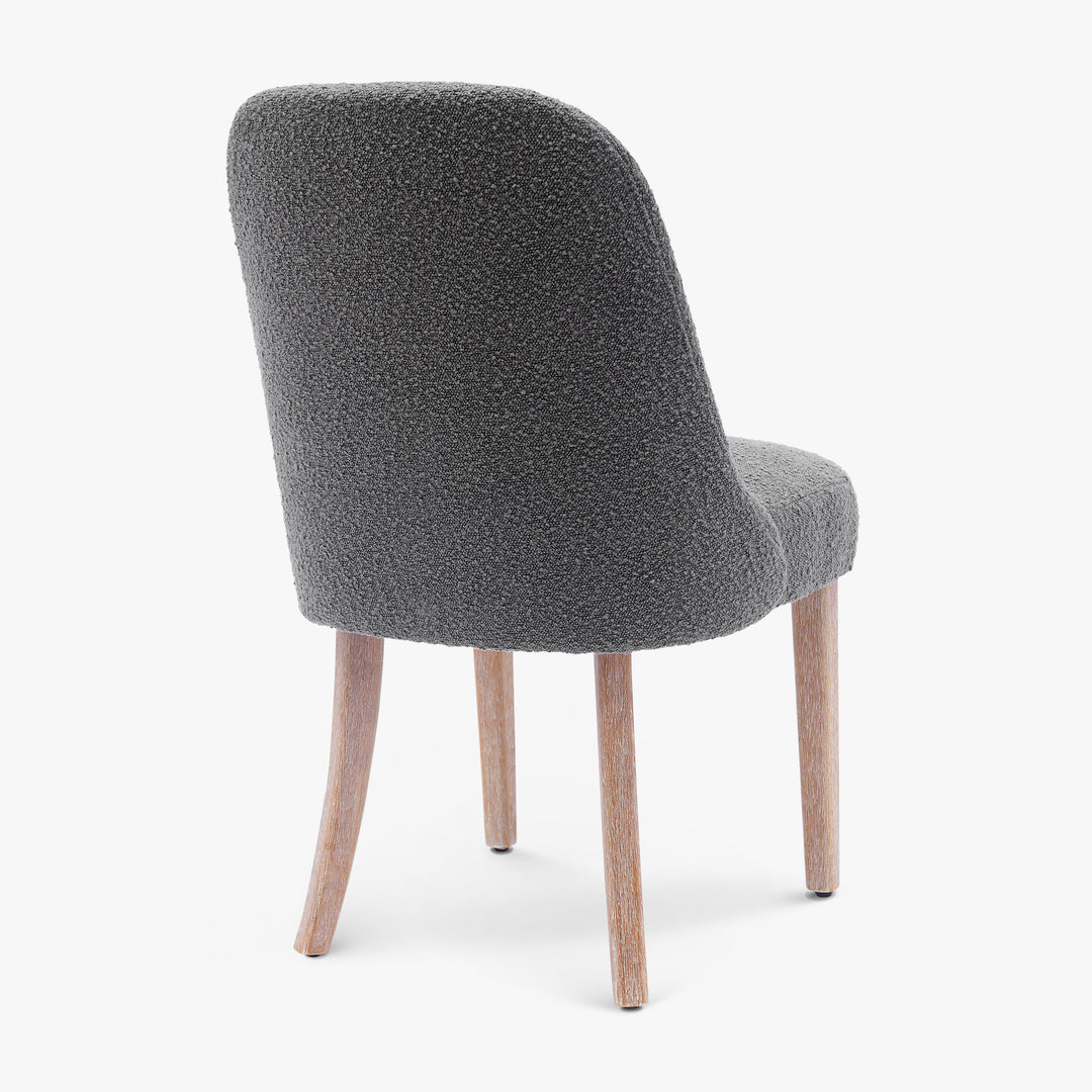 Genevieve Mid-Century Modern Upholstered Boucle Dining Chair