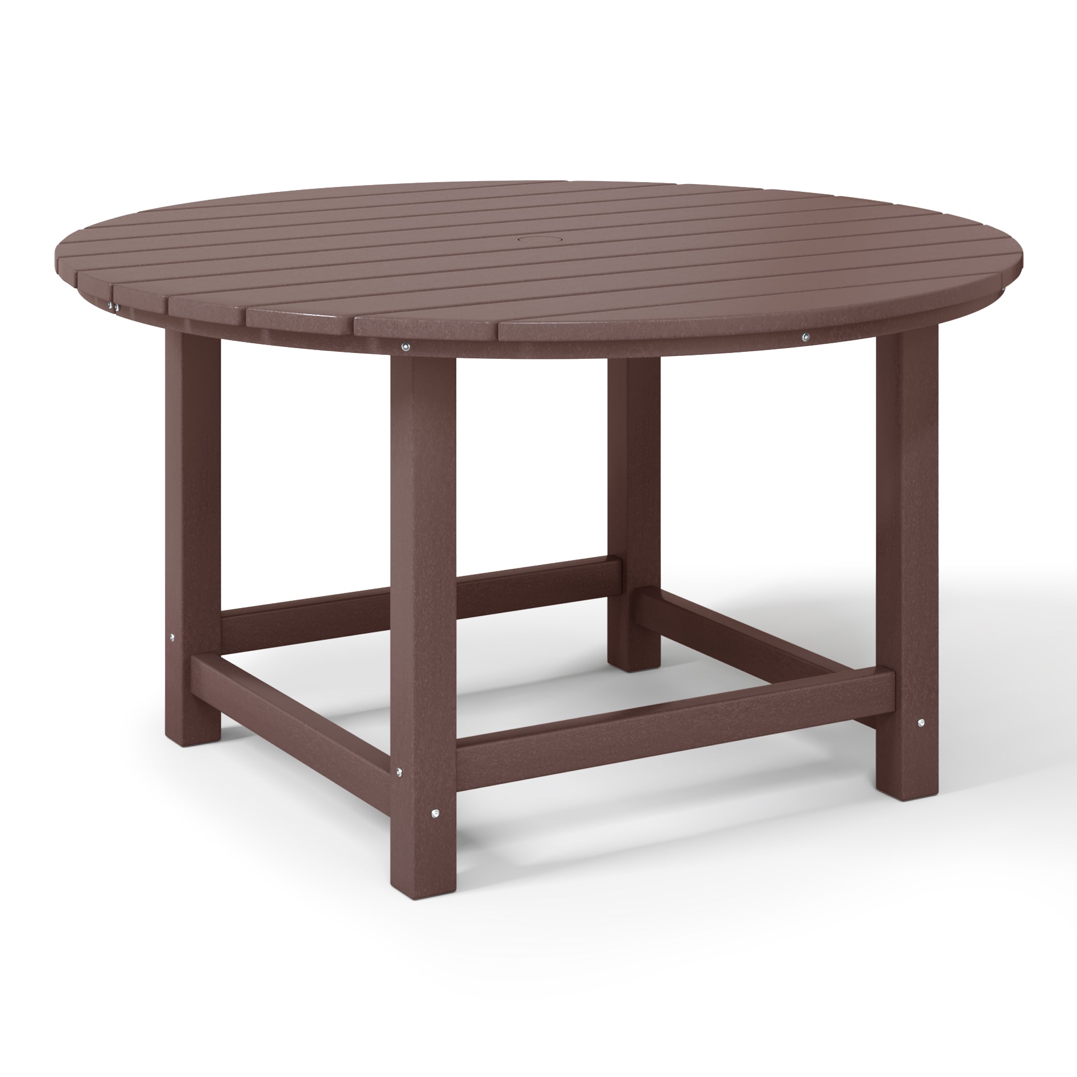 Malibu Kids Outdoor Patio Furniture HDPE 38" Wide Round Dining Table