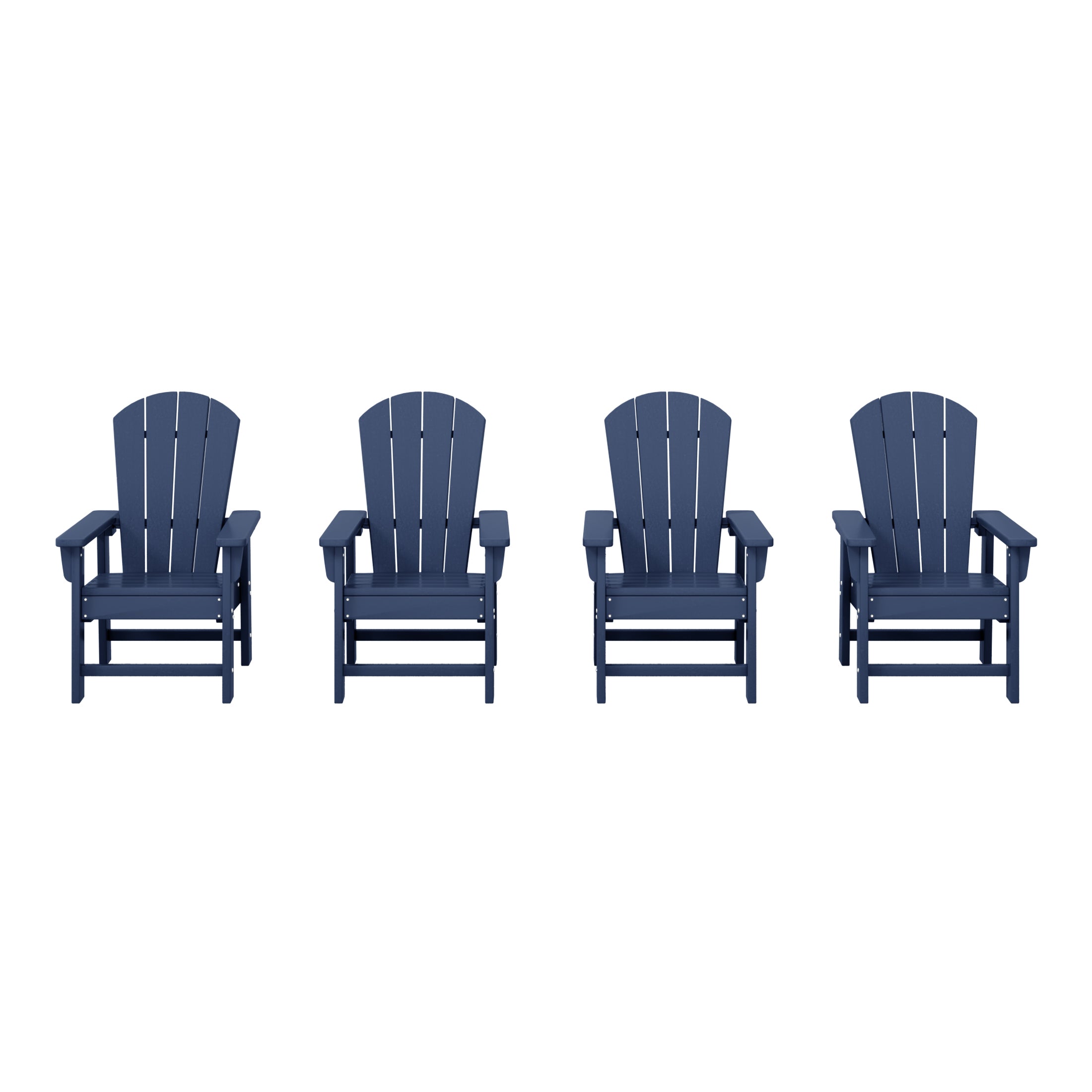 Malibu Kids Outdoor Adirondack Plastic Patio Chair (Set of 4)