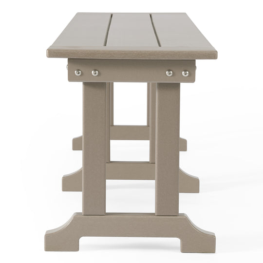 Malibu 65" Outdoor Patio Trestle Dining Bench