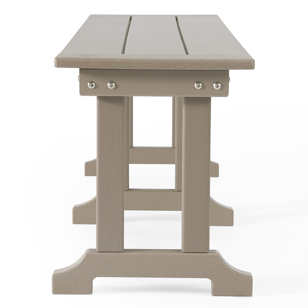 Malibu 6 Piece Outdoor Patio Dining Table and Armchair Dining Bench Set